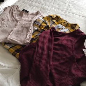 3 long sleeved Large